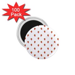 Cartoon Style Strawberry Pattern 1 75  Magnets (100 Pack)  by dflcprintsclothing