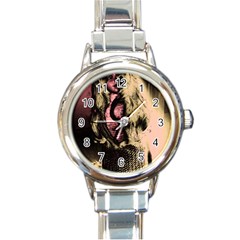 Ghostly Doll Round Italian Charm Watch