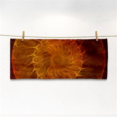 Orange Warm Hues Fractal Chaos Hand Towel