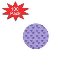 Zodiac Bat Lilac 1  Mini Buttons (100 Pack)  by snowwhitegirl