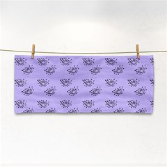 Zodiac Bat Lilac Hand Towel by snowwhitegirl