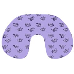 Zodiac Bat Lilac Travel Neck Pillow by snowwhitegirl