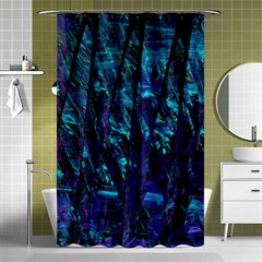 Who Broke The 80s Shower Curtain 48  X 72  (small)  by designsbyamerianna