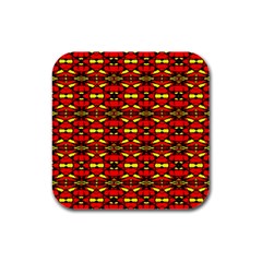 Abp Rby 6 Rubber Square Coaster (4 Pack)  by ArtworkByPatrick