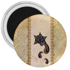 The Fantasy Eye, Mandala Design 3  Magnets by FantasyWorld7