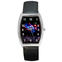 Science Fiction Sci Fi Forward Barrel Style Metal Watch by Pakrebo