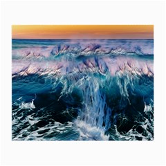 Sea Waves Ocean Water Beach Surf Small Glasses Cloth