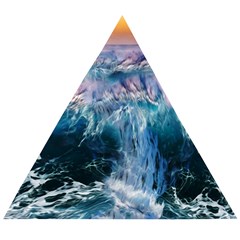 Sea Waves Ocean Water Beach Surf Wooden Puzzle Triangle