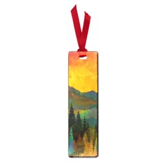 Trees Mountains Sun Sunrise Warm Small Book Marks by Pakrebo