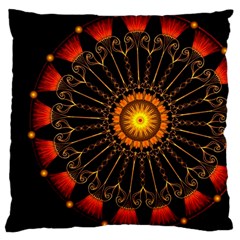 Ornaments Filigree Bright Large Cushion Case (two Sides) by Pakrebo