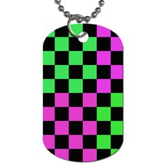 Checkerboard Again 1a Dog Tag (two Sides) by impacteesstreetwearseven