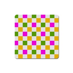 Checkerboard Again 3 Square Magnet by impacteesstreetwearseven