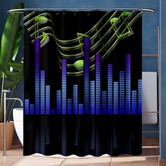 Speakers Music Sound Shower Curtain 60  X 72  (medium) 