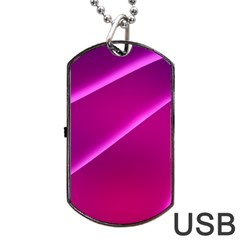 Pattern Purple Design Dog Tag Usb Flash (one Side) by Pakrebo