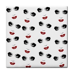 Bianca Del Rio Pattern Tile Coaster by Valentinaart