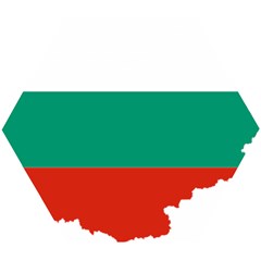 Bulgaria Country Europe Flag Wooden Puzzle Hexagon by Sapixe