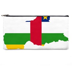 Central African Republic Flag Map Pencil Cases by Sapixe