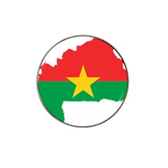 Burkina Faso Flag Map Geography Hat Clip Ball Marker (4 Pack)