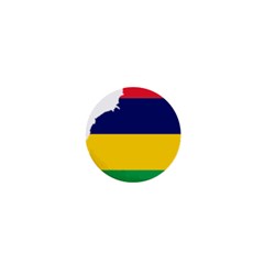 Mauritius Flag Map Geography 1  Mini Buttons