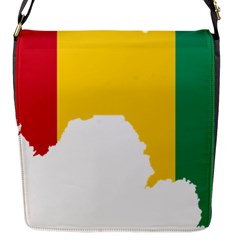 Guinea Flag Map Geography Outline Flap Closure Messenger Bag (s) by Sapixe