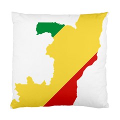 Congo Flag Map Geography Outline Standard Cushion Case (two Sides) by Sapixe