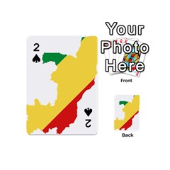 Congo Flag Map Geography Outline Playing Cards 54 Designs (mini)