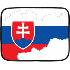 Slovakia Country Europe Flag Double Sided Fleece Blanket (mini)  by Sapixe