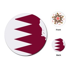 Borders Country Flag Geography Map Qatar Playing Cards Single Design (round) by Sapixe