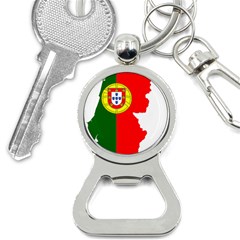 Portugal Flag Borders Cartography Bottle Opener Key Chain by Sapixe