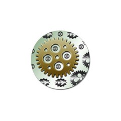 Gear Background Sprocket Golf Ball Marker