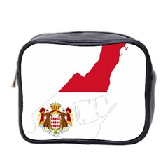 Monaco Country Europe Flag Borders Mini Toiletries Bag (two Sides) by Sapixe