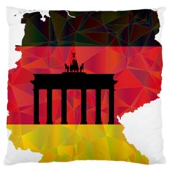 Republic Germany Deutschland Map Large Cushion Case (one Side)