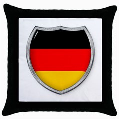 Flag German Germany Country Symbol Throw Pillow Case (black) by Sapixe