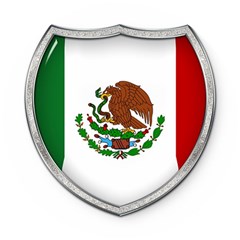 Flag Mexico Country National Wooden Puzzle Round by Sapixe