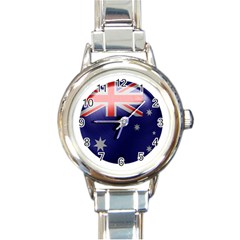 Australia Flag Country National Round Italian Charm Watch by Sapixe