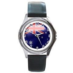 Australia Flag Country National Round Metal Watch by Sapixe