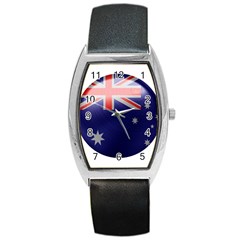 Australia Flag Country National Barrel Style Metal Watch by Sapixe