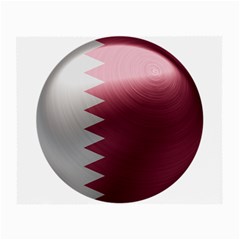 Qatar Flag Country Nation National Small Glasses Cloth (2 Sides) by Sapixe