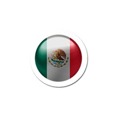 Mexico Flag Country National Golf Ball Marker (10 Pack) by Sapixe