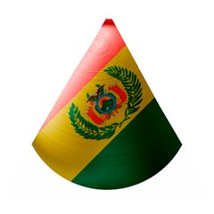 Bolivia Flag Country National Wooden Puzzle Triangle