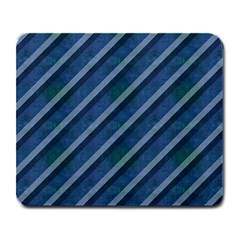 Blue Stripped Pattern Large Mousepads by designsbyamerianna