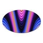 Wave Line Waveform Sound Purple Oval Magnet Front