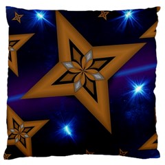 Star Background Large Cushion Case (one Side)