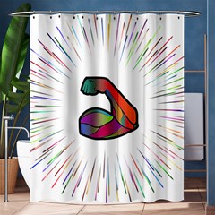 Strength Strong Arm Muscles Shower Curtain 60  X 72  (medium) 