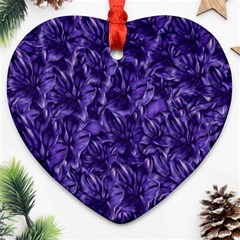 Pattern Color Ornament Heart Ornament (two Sides)