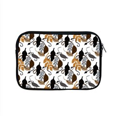 Gray Brown Black Neutral Leaves Apple Macbook Pro 15  Zipper Case by bloomingvinedesign