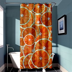 Oranges Background Shower Curtain 36  X 72  (stall) 