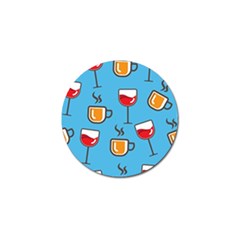 Cups And Mugs Blue Golf Ball Marker (10 Pack)