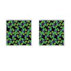 Flowers Pattern Background Cufflinks (square)