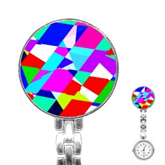 Patchwork Stainless Steel Nurses Watch by designsbyamerianna